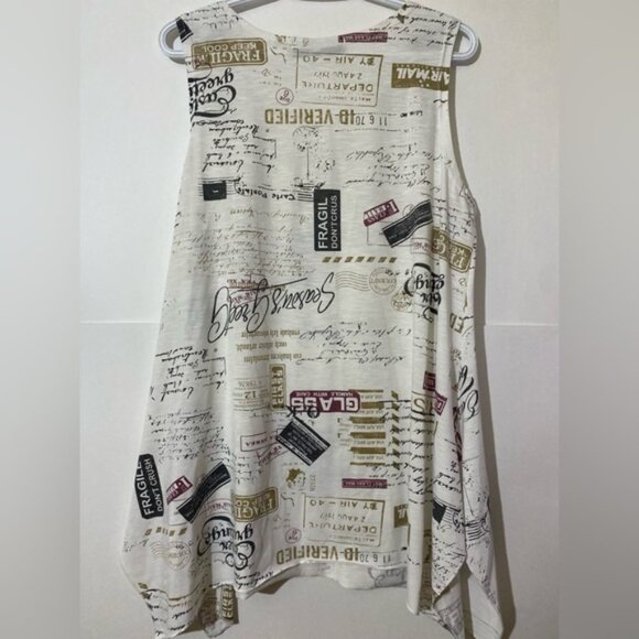4 for $25 🤍 Cherie Bliss Vintage-Inspired Print Sleeveless Top 🤍 - XL - Picture 2 of 6